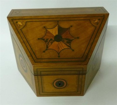 Lot 364 - A Victorian Walnut and Sample Wood Stationery Box, retailed by L Leuchars, 38 Piccadilly,...