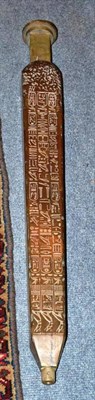 Lot 375 - A Bronze Model of Cleopatra's Needle, 19th century, cast with hieroglyphs on a square mount and...