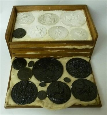 Lot 376 - A Collection of Cast Plaster Medallions, taken from classical, medieval and later bronze originals