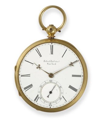 Lot 422 - An 18ct Gold Open Faced Pocket Watch, retailed by Robert Rait & Co, 261 Broadway, New York,...