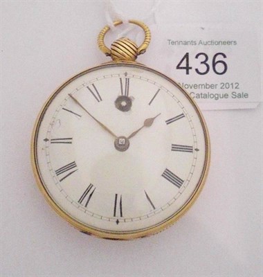 Lot 436 - An 18ct Gold Verge Pocket Watch, signed Thos Bailson, Beverley, circa 1810, fusee movement,...