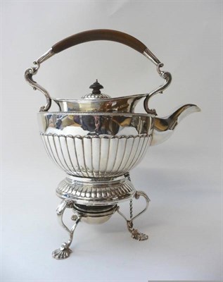 Lot 692 - A Victorian Silver Kettle on Stand, Charles Stuart Harris, London 1881, retailer's stamp of...