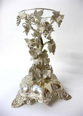 Lot 693 - A Victorian Silver Centrepiece Bowl Stand, Joseph Bradbury & Edward Bradbury, London 1872, as...