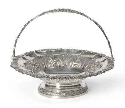 Lot 699 - A George IV Silver Bread Basket, Emes & Barnard, London 1825, the spreading foot rising to a...