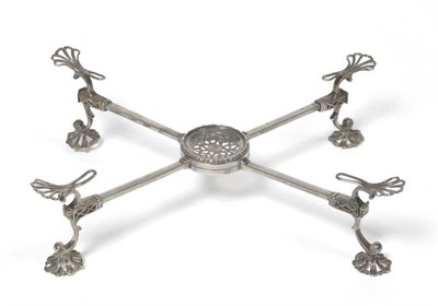 Lot 710 - A George III Silver Dish Cross, Burrage Davenport, London, circa 1770, of typical form with...