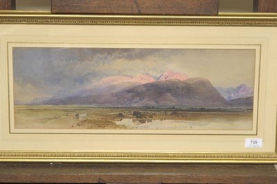 Lot 739 - Thomas Miles Richardson Jnr RWS (1813-1890)  "Ben Nevis " Initialled, dated 1852 and titled, pencil