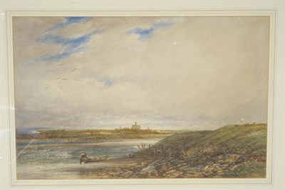 Lot 741 - James Orrock RI (1829-1913)  "Warkworth " Signed and indistinctly dated, inscribed on the...