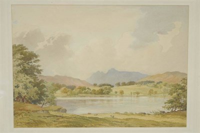 Lot 754 - Percy Lancaster RI, RBA, ARE, RCamA (1878-1951)  "Loughrigg Tarn, Cumbria " Signed and indistinctly