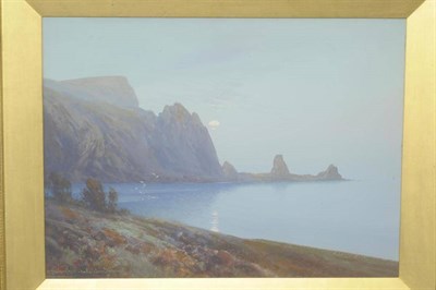 Lot 758 - Frederick John Widgery (1861-1942)   "Anstey's Cove, Torquay " Signed, inscribed, gouache...