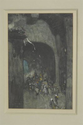 Lot 765 - Stephen Baghot de la Bere (1877-1927)  "The King's Gateway " Signed and indistinctly dated,...