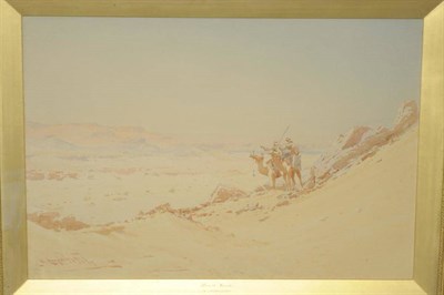 Lot 766 - Augustus Osborne Lamplough (1877-1930)  "Desert Hawks " Signed and dated 1914, inscribed on the...