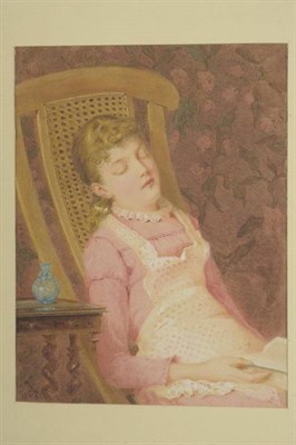 Lot 799 - Lucy Bentley-Smith (ex.1881-1914)  "Dreaming of Fairyland " Monogrammed and dated 1881, pencil...