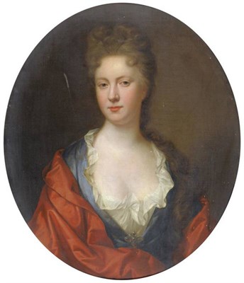 Lot 880 - Circle of Thomas Murray (1663-1735) Portrait of an elegantly dressed lady, half length, wearing...