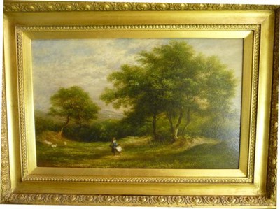 Lot 894 - William Ward Gill (1823-1894)  "A Spring Morning in Nesfield Woods " Indistinctly signed, inscribed