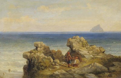 Lot 927 - George Edwards Hering (1805-1879)  "The Bass Rock " Signed with the artist's initials and dated...