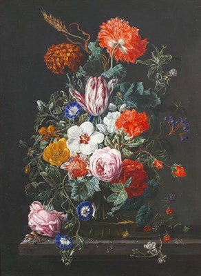 Lot 975 - Frederick Victor Bailey (1919-1997) Still life of flowers in a vase, raspberries and...