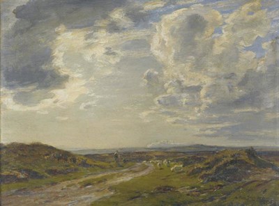 Lot 998 - Arthur A. Friedenson (1872-1955)   "Morning - Middlebere Heath, Dorset " Signed and dated 1913,...