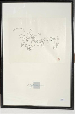 Lot 1049 - After John Lennon (1940-1980)   "Dada Mama " from the Bag One Suite 1988 Lithograph, stamped...