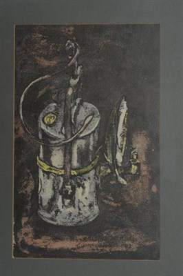 Lot 1063 - Tom McGuinness (1926-2006) Miner's Lamp Signed and dated (19)87, mixed media, 24cm by 15cm