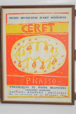 Lot 1077 - After Pablo Picasso (1881-1973)  Musee Municipal D'Art Moderne Ceret, 1958  A poster for an...