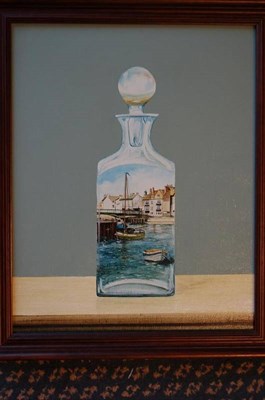 Lot 1092 - Neil Simone (b.1947) Reflection of Whitby Signed, oil on board,36.5cm by 29cm