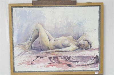 Lot 1104 - Margaret Uttley (b.1965)   "Dona " Signed, watercolour, 55cm by 71cm   Provenance: The Spiral...