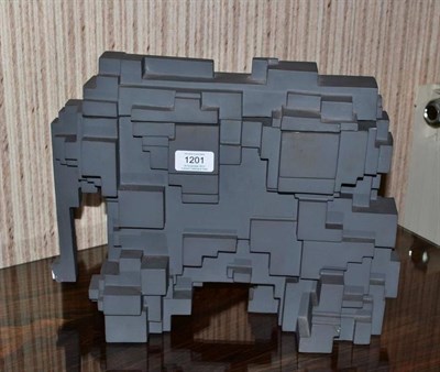 Lot 1201 - Sir Eduardo Paolozzi (1924-2005) Elephant Prototype, for Nairn Floors Ltd, 1972, grey plastic...