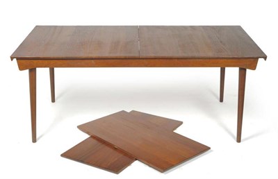 Lot 1293 - A Finn Juhl Teak Extending Dining Table, made by France & Son, Denmark, with two leaves, on...