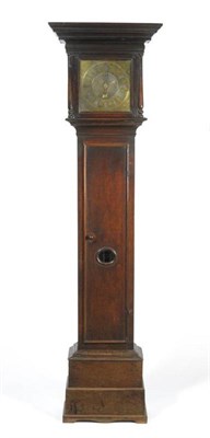 Lot 1360 - An Oak Thirty Hour Longcase Clock, signed Isaac Hadwen, Sedbergh, circa 1720, flat top...