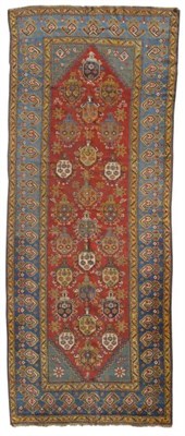 Lot 1390 - Kashgai Rug South West Persia The madder stepped lozenge field with columns of polychrome...