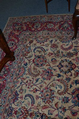 Lot 1398 - Tabriz Carpet Persian Azerbaijan  The cream field with an allover design of palmettes and scrolling