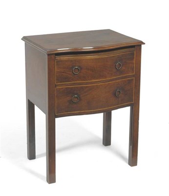 Lot 1500 - A Rare George III Mahogany Rise and Fall Commode/Chest, early 19th century, of serpentine...