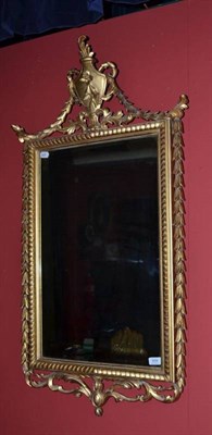 Lot 1659 - A 19th Century Gilt and Gesso Wall Mirror, the rectangular plate within a moulded frame flanked...