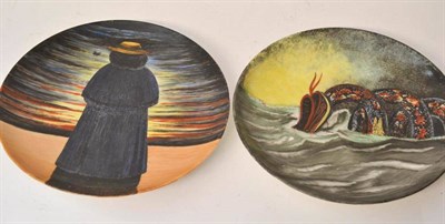 Lot 33 - A Copeland Porcelain Plate, painted by Joseph Crawhall, dated 1876, with Retrospective Review,...