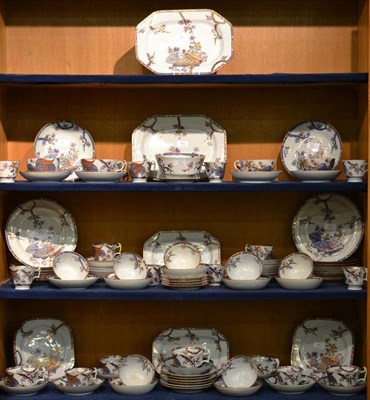 Lot 41 - A Copeland Stone China Breakfast and Tea Service, late 19th century, printed in underglaze blue and