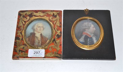 Lot 297 - A Miniature Portrait of C.. William, Viscount Aghrim, 6th Earl of Athlone, bust length in...