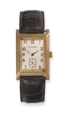 Lot 305 - An 18ct Gold Limited Edition Wristwatch, signed Longines, Number 329/500, Heritage DolceVita...