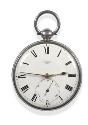 Lot 332 - A Silver Duplex Pocket Watch, gilt fusee duplex movement inscribed Johnson, London Francis...