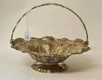 Lot 568 - A William IV Silver Cake Basket, by the Barnards, London 1832, of pedestal shaped circular...