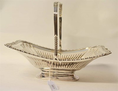 Lot 581 - A George III Bread Basket, John Terry, London 1817, of rectangular shape with scroll and floral...