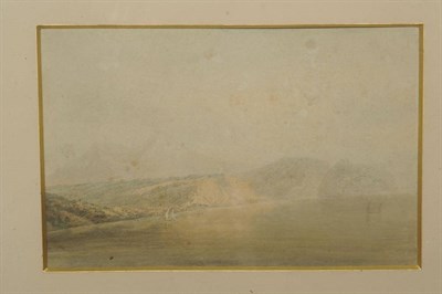 Lot 620 - Circle of Joseph Mallord William Turner RA (18th/19th century) Continental lake scene with...