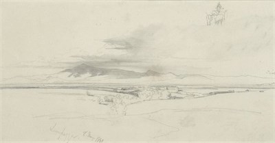 Lot 621 - Edward Lear (1812-1888)  "Val Montone, near Tivoli " Inscribed and dated 8th May 1840,...