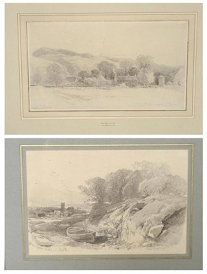 Lot 625 - Henry Bright (1810-1873)  "View at Bettwys-y-Coed ";  "Slaughdem Vale, Suffolk " Both signed...