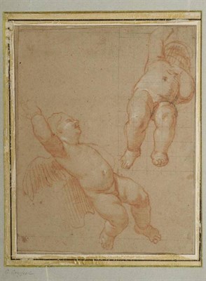 Lot 627 - Circle of Charles Antoine Coypel (18th century) Study of winged putti Preparatory unfinished study