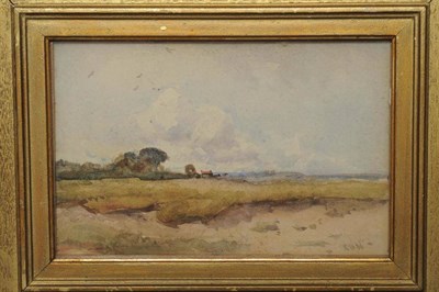 Lot 635 - Robert Buchan Nisbet RSA, RSW, RI, RBA (1857-1942)  "Landscape " Initialled, inscribed verso,...