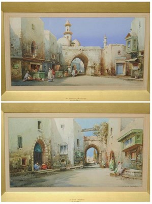 Lot 644 - Cyril Hardy (fl.c.1900-1940)  "In Old Arabia ";  "An Eastern Archway " Both signed, inscribed...