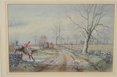 Lot 658 - Robin Furness (b.1933)   "Into the Lane, Bellerby " Signed, inscribed verso, watercolour and...