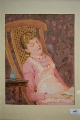 Lot 662 - Lucy Bentley-Smith (ex.1881-1914)  "Dreaming of Fairyland " Monogrammed and dated 1881, pencil...