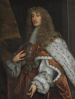 Lot 704 - English School (17th/18th century) Portrait of James II, standing, three-quarter length,...