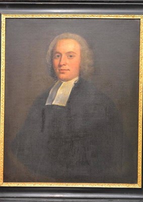 Lot 712 - English School (18th century) Portrait of a clergyman, three-quarter length Oil on canvas, 76cm...